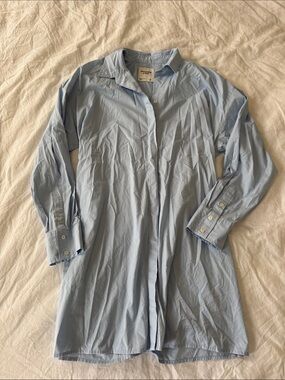 Abercrombie & Fitch Light Blue Mini Shirt Dress